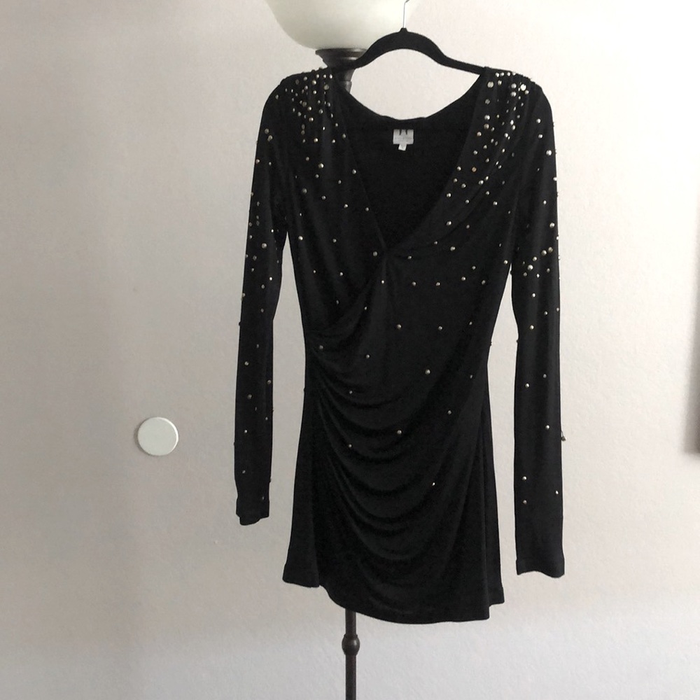 Halston Heritage black studded dress